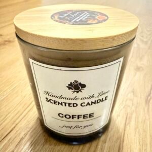 Bamiwo Hand Made – Coffee Scented Candle - 10 Oz Jar