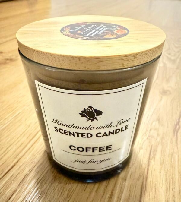 Bamiwo Hand Made – Coffee Scented Candle - 10 Oz Jar