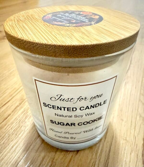 Bamiwo Hand Made – Sugar Cookie Scented Candle - 10 Oz Jar