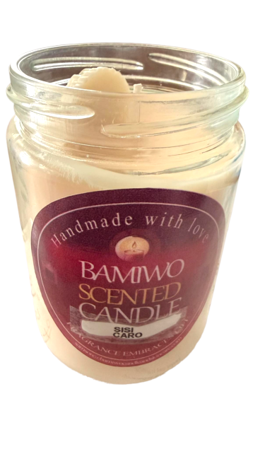 Bamiwo Hand-Made Sisi Caro Scented Candle — 12 Oz Jar