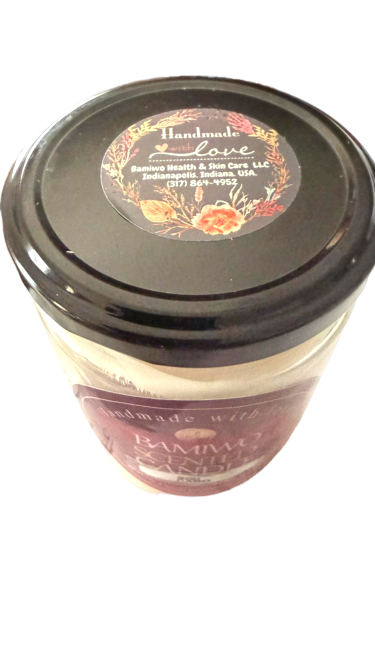 Bamiwo Hand-Made Sisi Caro Scented Candle — 12 Oz Jar - Image 4